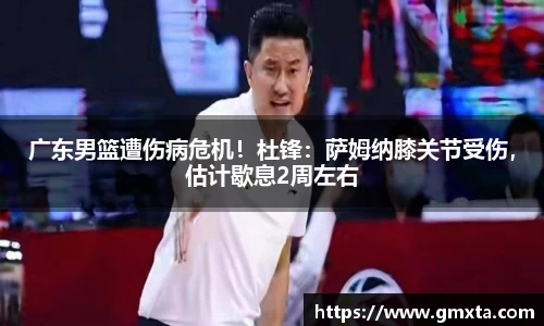 广东男篮遭伤病危机！杜锋：萨姆纳膝关节受伤，估计歇息2周左右
